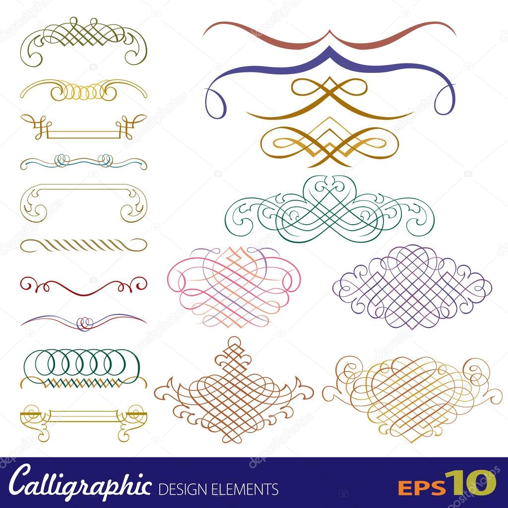 Calligraphic design elements