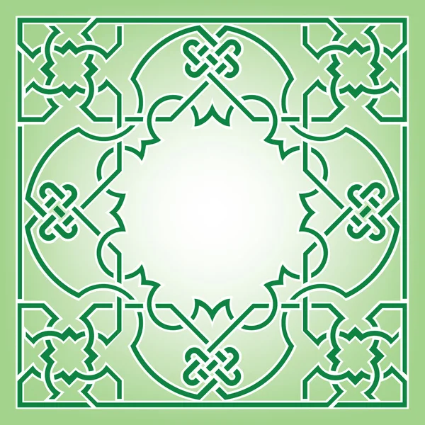 阿拉伯式花纹图案，几何抽象背景 — 图库矢量图片