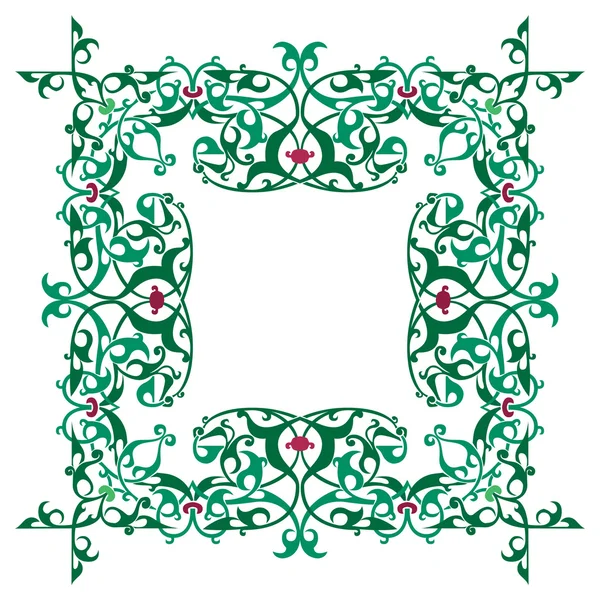 Marco de lujo ornamental, manualidades — Vector de stock