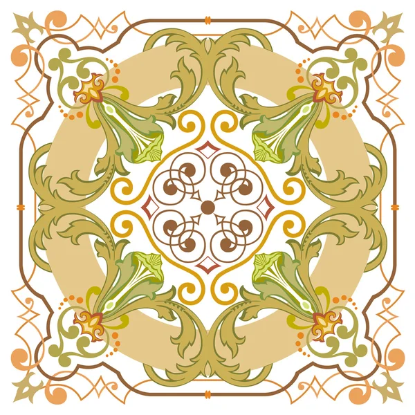 Hermoso patrón ornamental detallado y decoración de fondo — Vector de stock