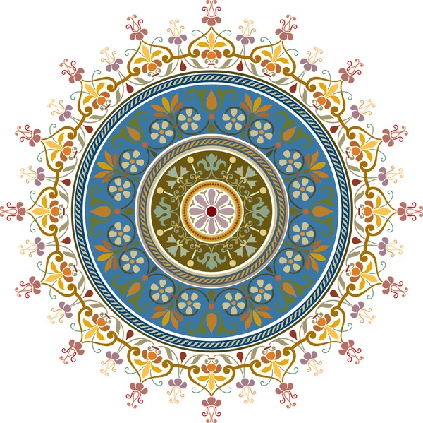 Conception vectorielle ornement oriental en motif sans couture coloré — Image vectorielle