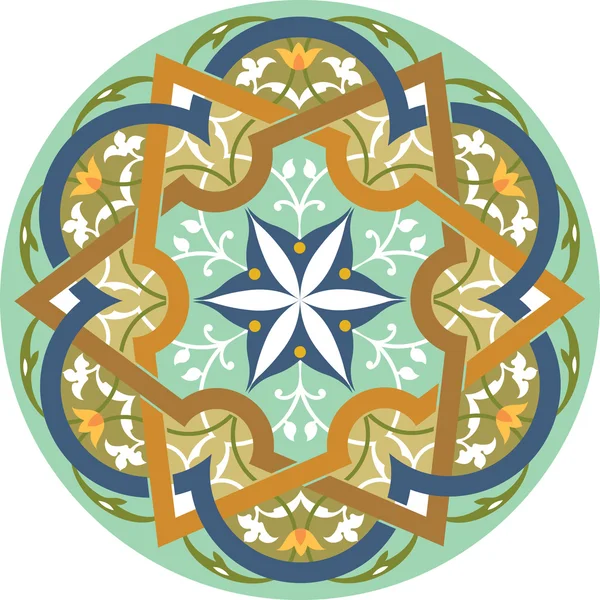 Arabesque patroon met gedetailleerde ornament — Stockvector