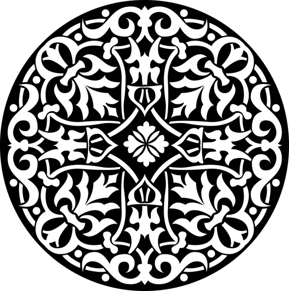 Decoratief patroon met mooie gedetailleerde ornament — Stockvector