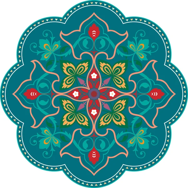 Dekoratives Muster mit schönen, detaillierten Ornamenten — Stockvektor