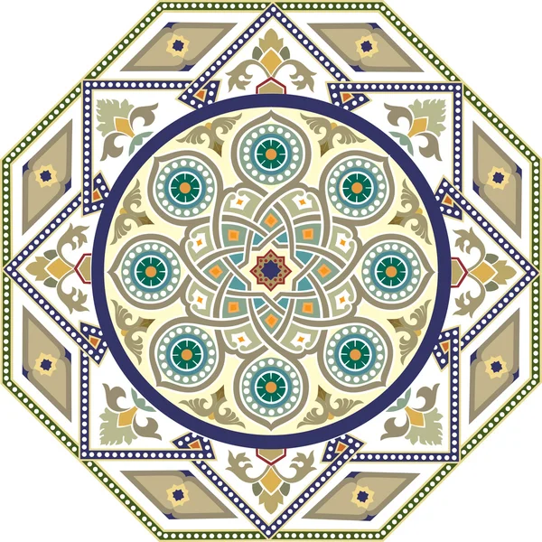 Arabesken-Muster mit detailliertem Ornament — Stockvektor