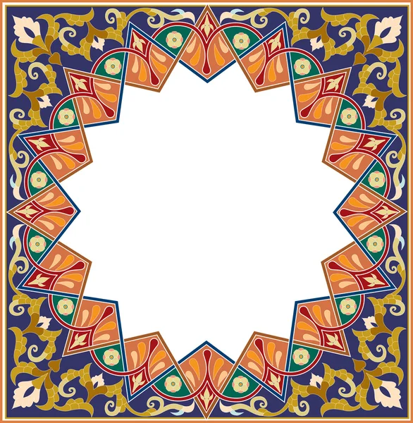 Arabesque patroon met gedetailleerde ornament — Stockvector