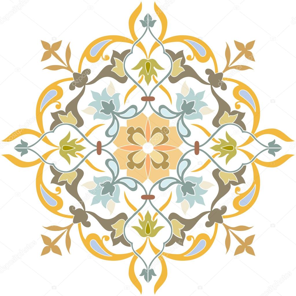 Decorative pattern with beautiful detailed ornament