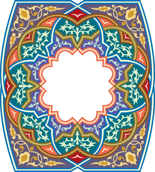 Arabesque pattern with detailed ornament — Stock Vector