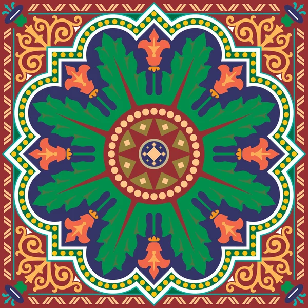 Patrón de ornamento oriental en diseño vectorial editable — Vector de stock