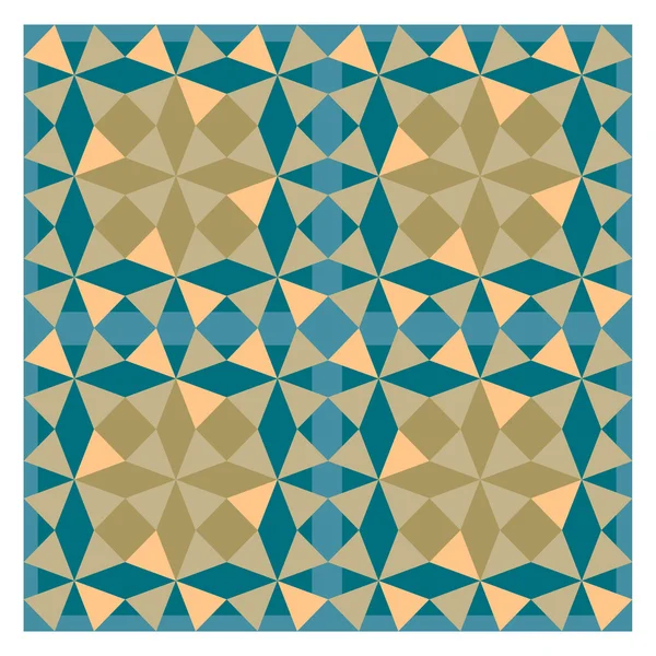 Renkli mozaik desen, blok döşeme — Stok Vektör