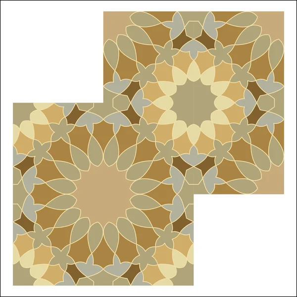 Arabesque mönster, vektor plattsättning block — Stock vektor
