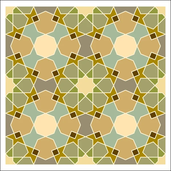 阿拉伯式花纹图案，矢量平铺块 — 图库矢量图片