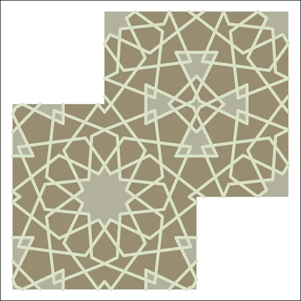 Arabesque pattern, vector tiling blocks — Stock Vector