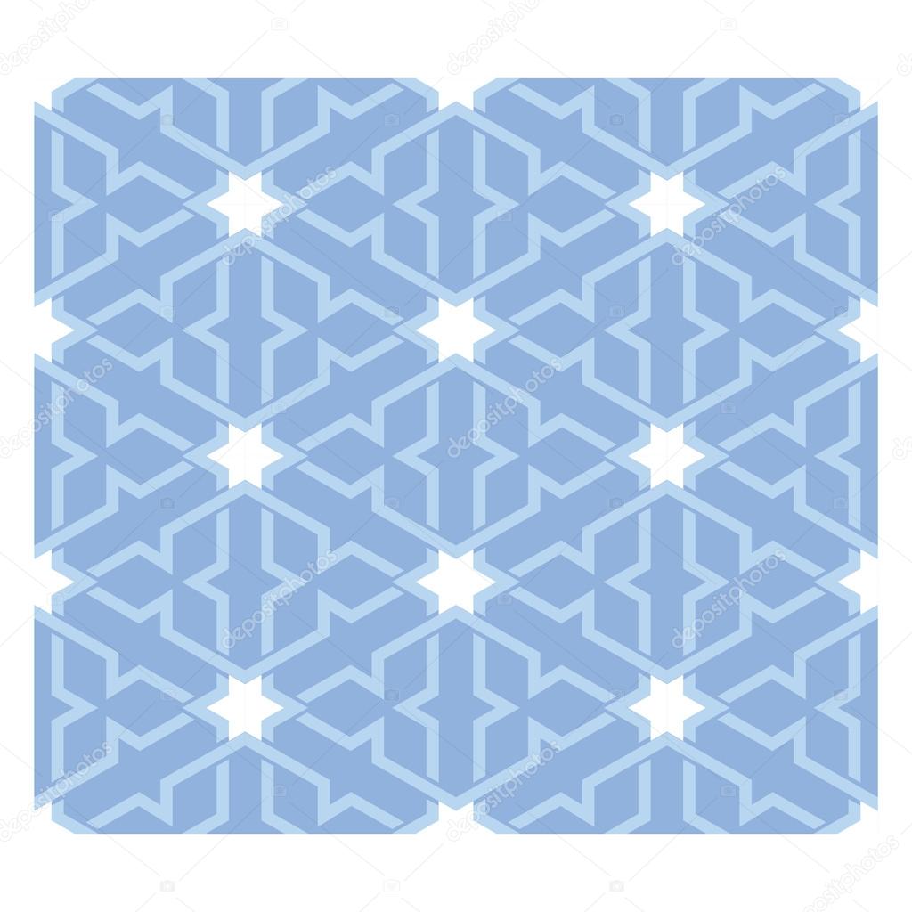 Arabesque pattern, vector tiling blocks