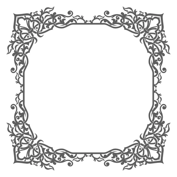 Blank garnished frame, Ancient style border — Stock Vector