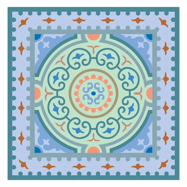 Fondo abstracto, patrón de decoración, bloques de azulejos — Vector de stock