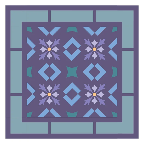 Fondo abstracto, patrón de decoración, bloques de azulejos — Vector de stock