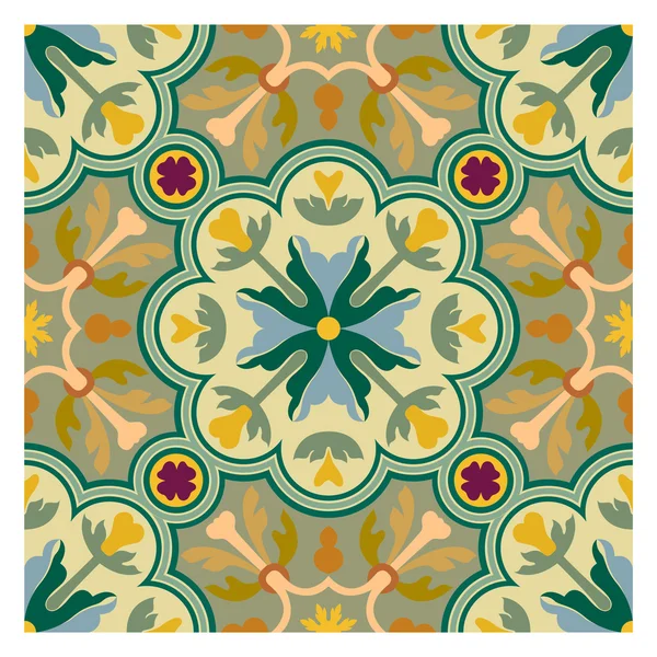 Fondo abstracto, patrón de decoración, bloques de azulejos — Vector de stock