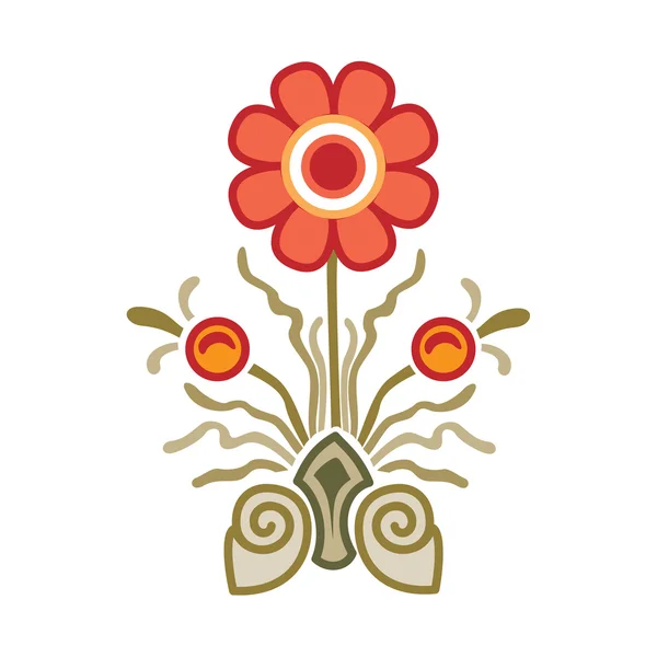Dibujo a mano alzada, flores y plantas ramo, clásico — Archivo Imágenes Vectoriales