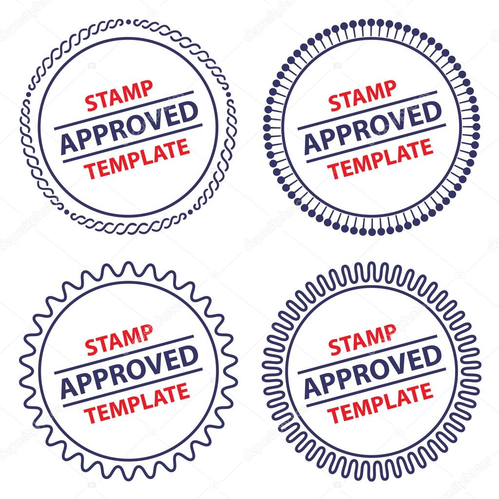 Circle stamp template, security design