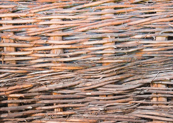 枝編み細工品の壁テクスチャ. — ストック写真
