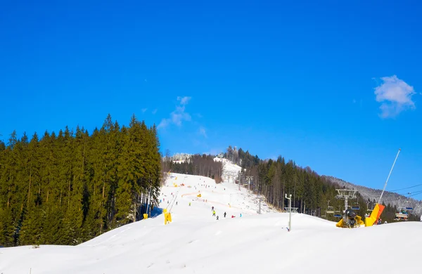 Sport d'hiver aux Carpates . Images De Stock Libres De Droits