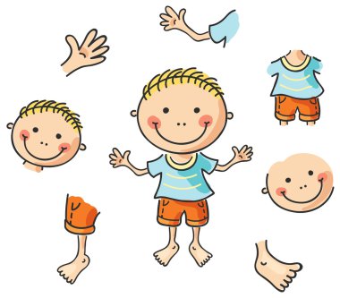 karikatür vücut parçaları