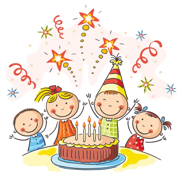 Kids birthday party — Stock Vector
