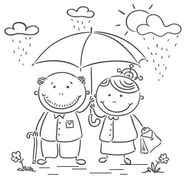 mutlu karikatür dedesi