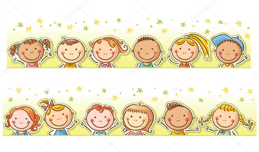 Niños en fila imágenes de stock de arte vectorial | Depositphotos Niños en fila imágenes de stock de arte vectorial | Depositphotos