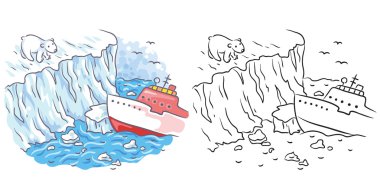 Buzkıran Arctic, renkli ve siyah-beyaz bir kutup ayısı olduğunu