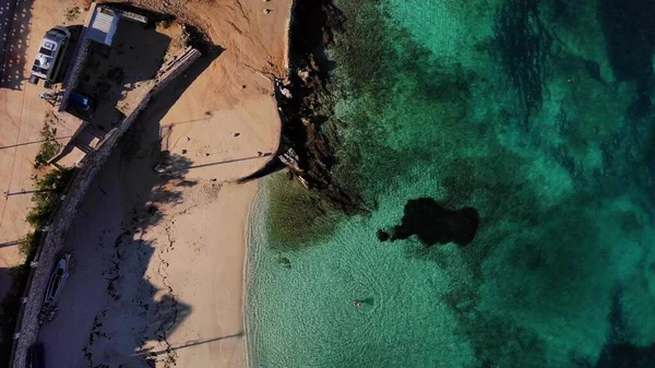 4K Aerial drone fly over the beautiful sea