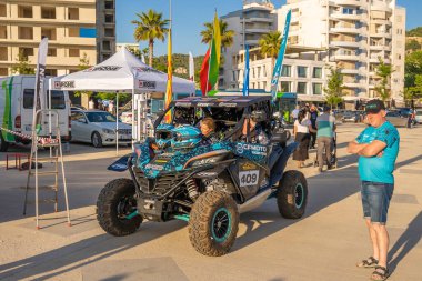 Vlore, Arnavutluk - 5 Haziran: Ralli Albania 2021 'in başlangıcı