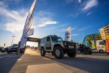 Vlore, Arnavutluk - 5 Haziran: Ralli Albania 2021 'in başlangıcı