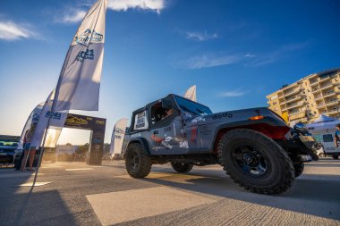 Vlore, Arnavutluk - 5 Haziran: Ralli Albania 2021 'in başlangıcı