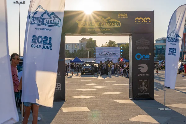 Vlore, Arnavutluk - 5 Haziran: Ralli Albania 2021 'in başlangıcı