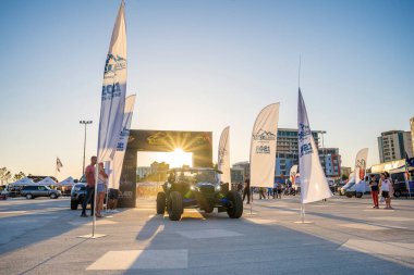 Vlore, Arnavutluk - 5 Haziran: Ralli Albania 2021 'in başlangıcı