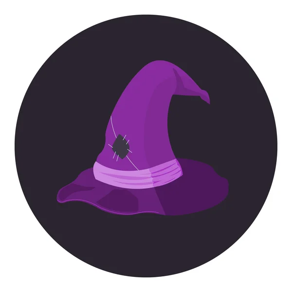 Chapeau de sorcière Halloween — Image vectorielle