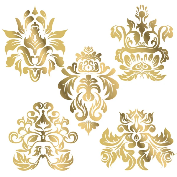 Floral eastern ornaments Royalty Free Stock Vectors