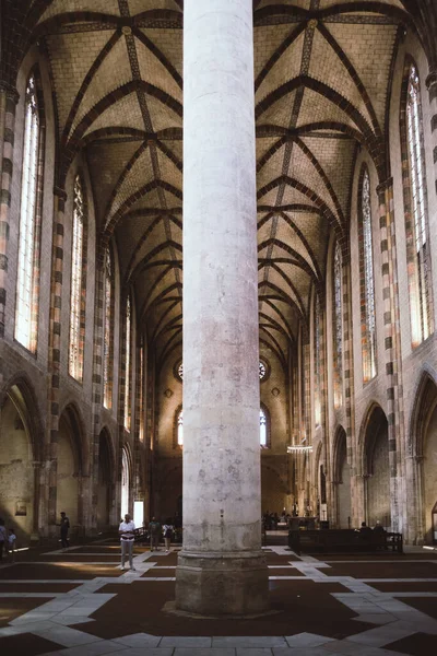 Toulouse Occitania França Julho 2018 Interior Templo Dos Jacobinos Com — Fotografia de Stock