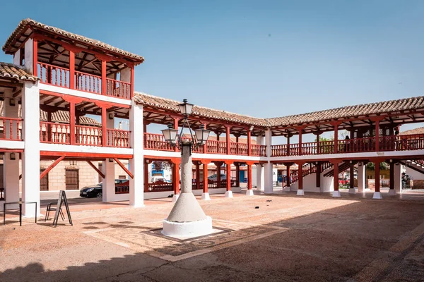 Puerto Lapice Ciudad Real Spain March 2021 Main Square Puerto — Stock Photo, Image