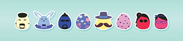 Hipster Ostern Stilvolle Eier Moderne Vorlage Für Das Design Von — Stockvektor