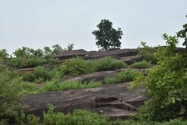 Terra Rocciosa Bhojpur Vicino Bhopal Madhya Pradesh — Foto Stock