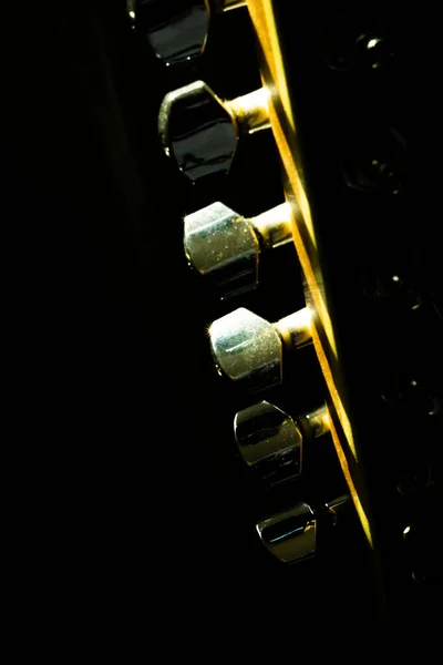 Cabeza Guitarra Eléctrica Teclas Afinación — Foto de Stock