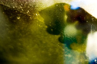 Bir pencere temizleniyor. Cam temizliği. ev işleri ve hijyen.