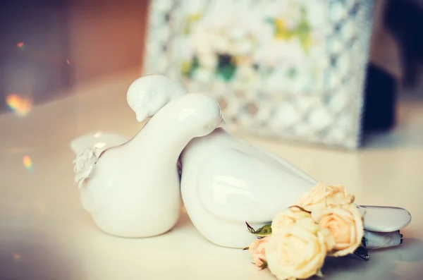 Porcelain doves — Stock Photo, Image