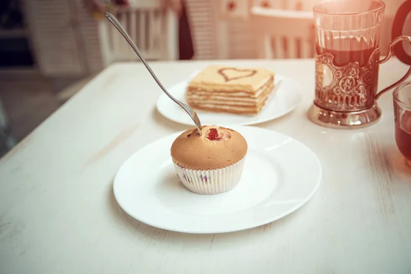 Dans le café Photos De Stock Libres De Droits