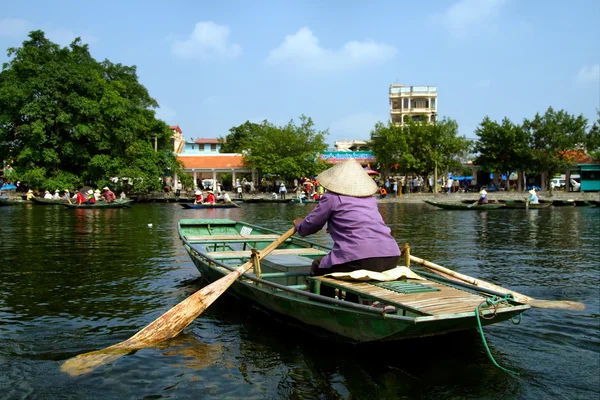 Sampan jinete Imagen de archivo