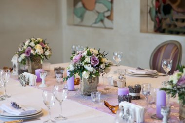 Lila buket, düğün Çiçekçilik ve dekorasyon