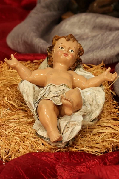 Cena da Natividade - O bebê Jesus — Fotografia de Stock